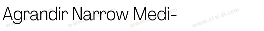 Agrandir Narrow Medi字体转换 Agrandir Narrow Medi字体转换
